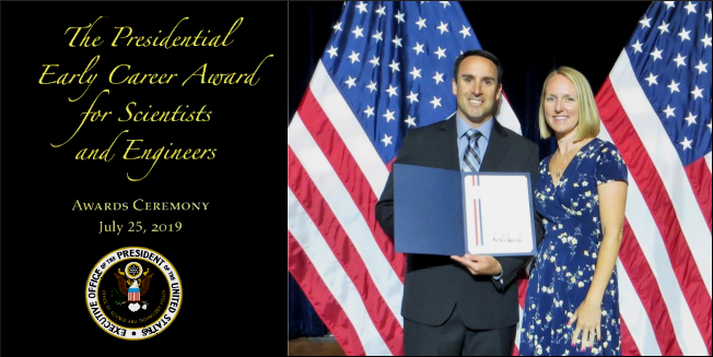 Dr. Clark and wife displaying award